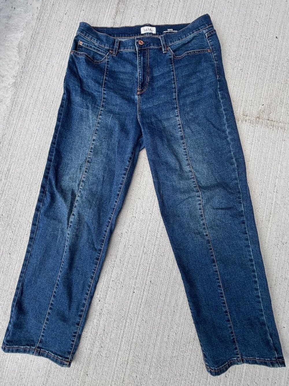 Nicole Miller Soho High Rise Straight Jeans for Women, Size 12